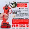 elektryczna piła łańcuchowa 21 V 6 cali i sekator Podgląd zdjęcia produktu 12