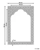 BELIANI Lustro ścienne wiszące miedziane 60 x 90 cm Podgląd zdjęcia produktu 3