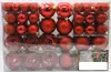 101 Set Weihnachtskugeln Rot mit Spitze und Metallhaken Produktbild-Vorschau 2