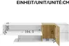 Merax TV-Schrank 180cm mit 2 Türen und Glasböden,  Moderne Produktbild-Vorschau 6