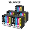 A group of ink cartridges arranged in a pyramid formation on a white background, with the brand name 'STAROVER' at the top. Produktbild-Vorschau