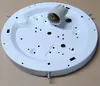 The underside of a white ceiling light fixture with a gray light socket attached. Produktbild-Vorschau