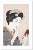 MuchoWow® Mauspad Mousepad Frau - Kimono - Schminken - Produktbild-Vorschau 1