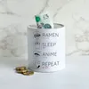 Ramen Sleep Anime Repeat Spardose Japan Manga Otaku Baka Produktbild-Vorschau 4