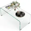 SUGIFT Couchtisch Hartglas einteilig, Glastisch Sofatisch Produktbild-Vorschau 3