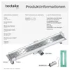 tectake® Duschrinne aus Edelstahl einfache Reinigung Produktbild-Vorschau 6