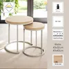 HAKU Beistelltisch Couchtisch 2er Set Eiche hell, Produktbild-Vorschau 5