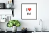 MuchoWow® Gerahmtes Poster Ich liebe - Evi - Mädchen 40x40 Produktbild-Vorschau 4