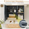 COSTWAY Mobile da bagno con specchio, mobile da bagno a Anteprima dell’immagine prodotto 5