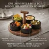 JENS Living Bits & Bites Bo Groß Schwarz – Tagliere/vassoio Anteprima dell’immagine prodotto 2