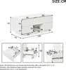 Merax salontafel met hoogglansafwerking en LED-verlichting, Productafbeelding-voorbeeld 7