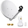 PremiumX PXS45 Satellitenantenne 45cm Stahl Hellgrau Single Produktbild-Vorschau 1