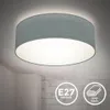 Lampa sufitowa tkanina szary tekstylny abażur lampa Podgląd zdjęcia produktu 2