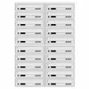 20-fach Briefkastenanlage Grau Ral 7035, 25 cm Tiefe, 20er Produktbild-Vorschau 2