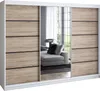 Schwebetürenschrank 200 cm, 3-türig, mit Spiegel & 4 Produktbild-Vorschau 2