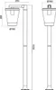 TRIO-Leuchten Pfosten CAVADO BHT 16x100x27 cm grau Produktbild-Vorschau 8
