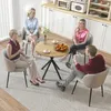 Runder Küchentisch, 80 cm, kompakte Tischplatte, Produktbild-Vorschau 7