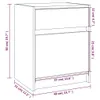 Line drawing of a cabinet with dimensions indicated by text and lines. Produktbild-Vorschau
