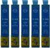Five cyan ink cartridges are lined up against a white background. Produktbild-Vorschau