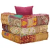 The Living Store Modularer Pouf mit Kissen Patchwork Stoff Produktbild-Vorschau 5