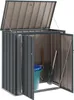 vidaXL Contenitore da giardino nero 101,5 x 57 x 100,5 cm Anteprima dell’immagine prodotto 3