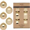 Weihnachtskugeln Glas 10cm 6 Stück - Brokatgold Produktbild-Vorschau 2