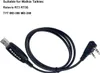 A programming cable for walkie-talkies, with a USB connector on one end and a 2-pin connector on the other. Produktbild-Vorschau