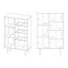 Vitrinenschrank PINELLI PN-05 mit 2 Türen Vitrine Produktbild-Vorschau 5