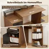 HOMCOM Computertisch, Schreibtisch mit Monitorständer, Produktbild-Vorschau 4