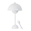 Weiße Tischlampe in Pilzform mit Blumentopf, Metall, 34 cm, Produktbild-Vorschau 1