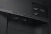 A close-up view of the ports and connectors on the back of a monitor. Produktbild-Vorschau