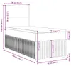 vidaXL Boxspringbett mit Matratze Dunkelgrün 90x190 cm Samt Produktbild-Vorschau 8