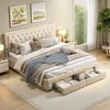 Bett 160x200 mit Stauraum Hydraulische,Stauraumbett mit Produktbild-Vorschau 1