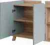 Close-up view of an open cabinet with shelves. Náhled obrázku produktu