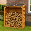 Lendo Online Abri à Bûches Extérieur 118×59×158 Bois Marron Voir les images du produit 2