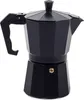 A black moka pot coffee maker is shown against a white background. Náhled obrázku produktu