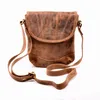Skórzana torba na ramię brązowa vintage dla kobiet mała Podgląd zdjęcia produktu 24