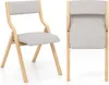 Set di 2 sedie da pranzo pieghevoli COSTWAY, sedie Anteprima dell’immagine prodotto 1