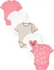 TupTam Baby Mädchen Kurzarm Wickelbody Baumwolle 5er Set , Produktbild-Vorschau 1
