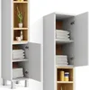 Kúpeľňová skrinka Vicco Aquis biely 30 x 190 cm, Model Náhľad obrázku produktu 6
