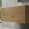 doporro Mobile Porta TV Sospeso 100 cm con Anta Marrone Anteprima dell’immagine prodotto 5