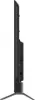 Side view of a black television on a stand. Produktbild-Vorschau