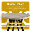 Esstisch Rund Ovo, Esstisch Ausziehbar 100-200 cm, Moderner Produktbild-Vorschau 1