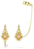 Swarovski Ohrringe Damen Idyllia Herz Schlüssel Rosa Produktbild-Vorschau 2