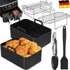 10pcs Silikon Air Fryer Korb für Ninja AF300UK/AF400UK, Produktbild-Vorschau 1