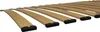 A close-up, angled view of a wooden bed slat system. Produktbild-Vorschau