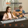 VEVOR 88-Tasten-Klappklavier, Bluetooth und MIDI, tragbares Produktbild-Vorschau 3