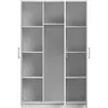 Kinder-Kleiderschrank 120 cm – Weiß/Weiß mit erika Griffe, Produktbild-Vorschau 4