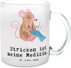 Mr. & Mrs. Panda Pott Maus Stricken - Transparent - Produktbild-Vorschau 1
