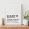 Polizistin Poster Definition Kunstdruck Wandbild Geschenk – Produktbild-Vorschau 5
